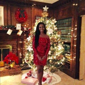 Red Sequin Dress